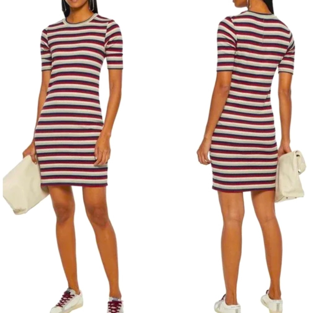 Stateside striped crew-neck dress